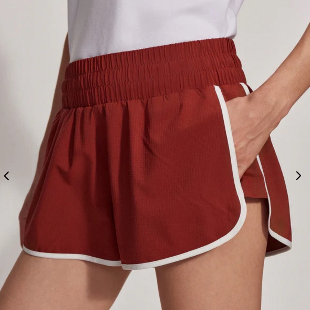 Varley Red Athletic Shorts